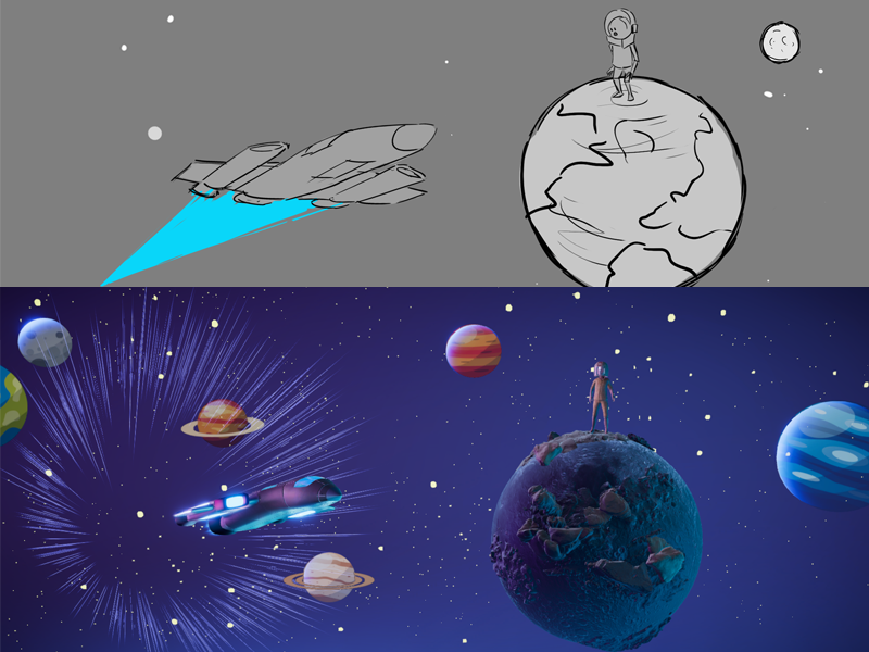 Storyboard vs Final